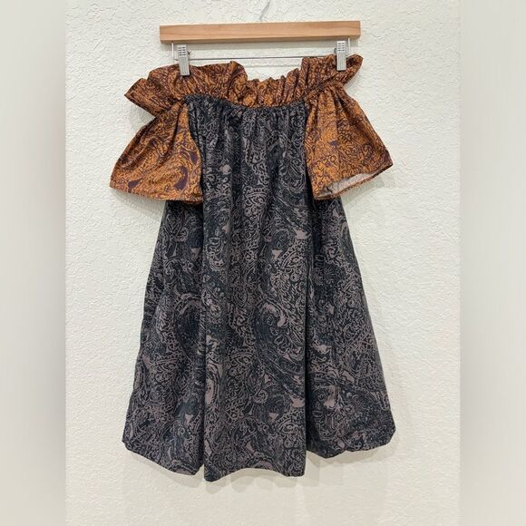 Free People Off Shoulder Sophie Dress Pockets Small - Picture 2 of 4